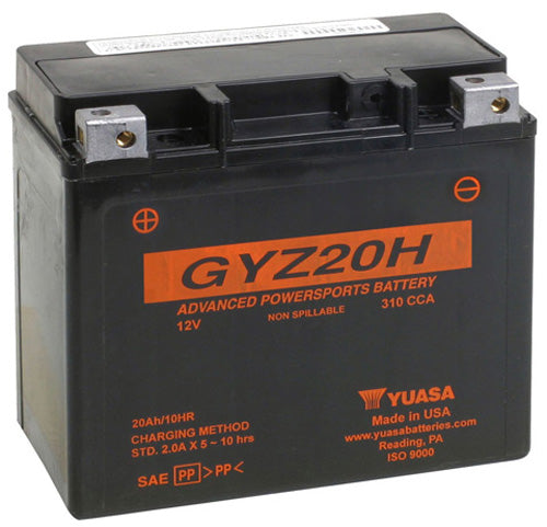 Yuasa Gyz20h Factory Activated, Maintenance Free 258009