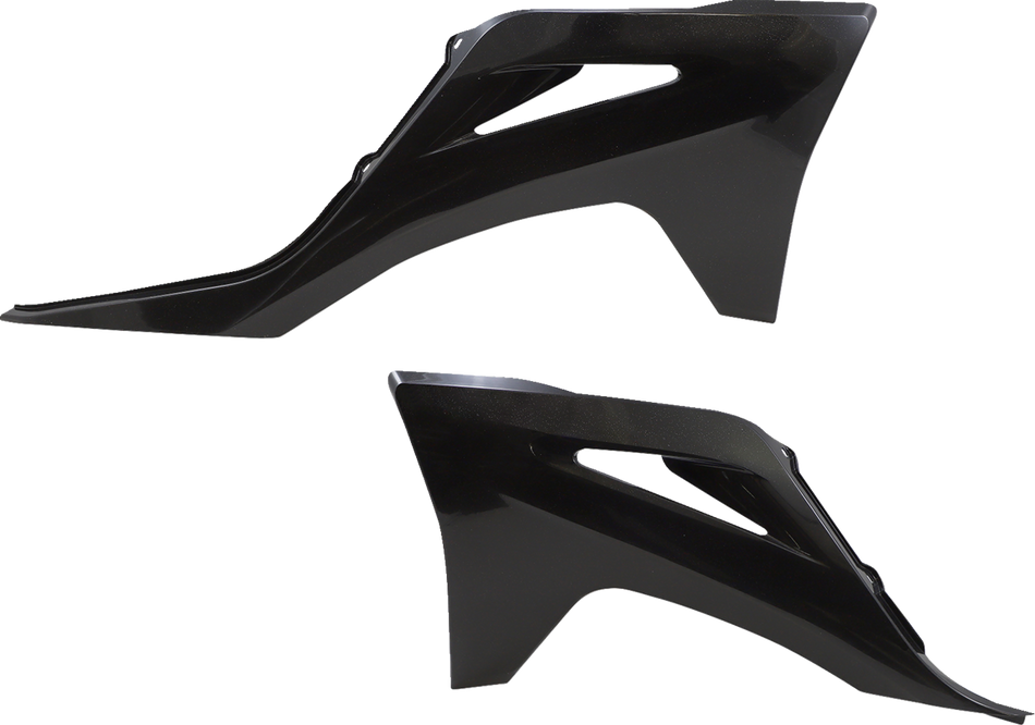 ACERBIS Radiator Shrouds - Black/Metallic 2872737440