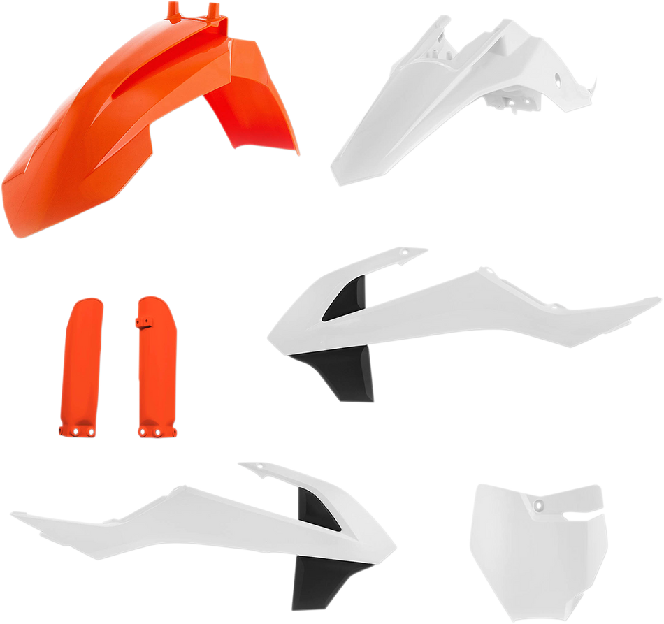 ACERBIS Kompletter Ersatz-Bodykit – OEM '17 Orange/Weiß/Schwarz 2449605569 