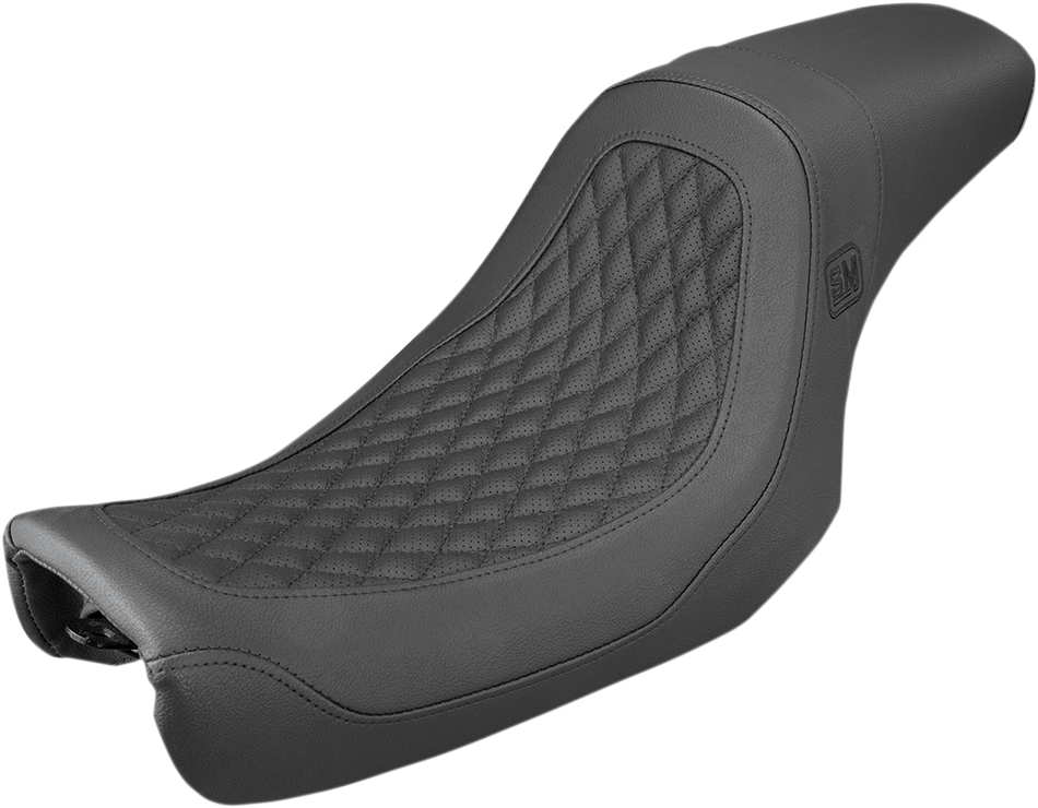 SADDLEMEN Speed Merchant Pro Series Seat - Black - FLD/FXD '06-'17 SM8064DB