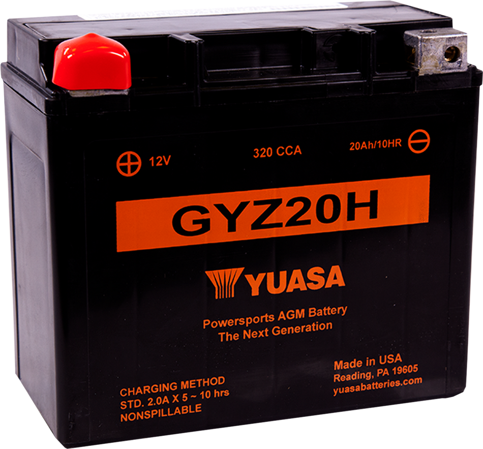 YUASA AGM Battery - GYZ20H YUAM72RGH