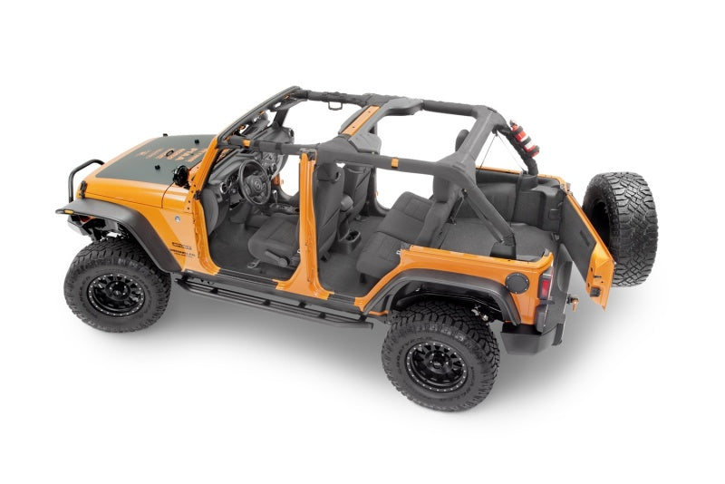 BedRug 07-16 Jeep JK Unlimited 4Dr Front 4pc BedTred Floor Kit (Incl Heat Shields) BTJK07F4