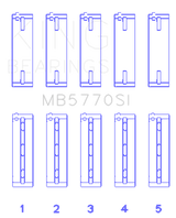 King Nissan / Infiniti VK45 - VK50 - VK56 (Size STD) Main Bearing Set GMB5770SI