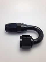 Fragola -6AN x 180 Degree Pro-Flow Hose End - Black 231806-BL