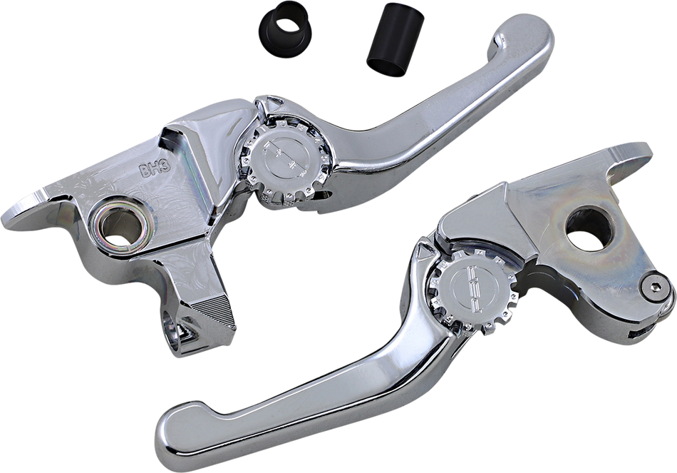 POWERSTANDS RACING Lever Set - Anthem - Shorty - Chrome 12-01654-20