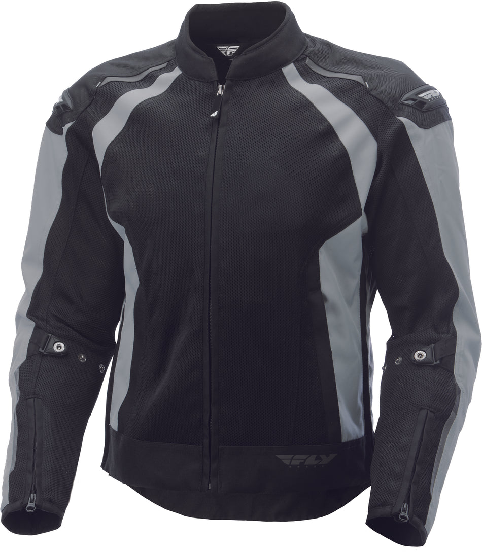 FLY RACING Coolpro Mesh Jacket Silver/Black Lg #6152 477-4054~4