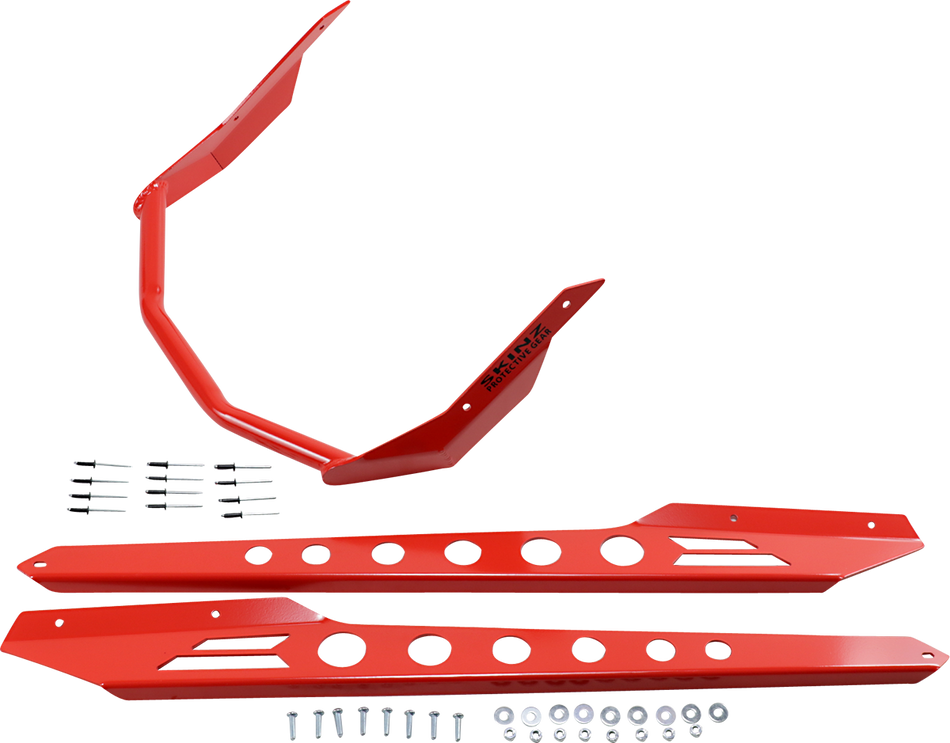 SKINZ PROTECTIVE GEAR Rear Bumper - Ski-Doo 154" - Red SDRB460-RD