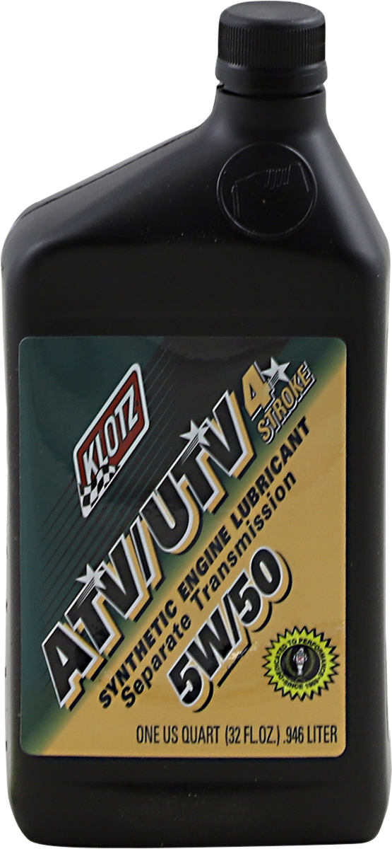 KLOTZ OIL ATV Synthetic 4T Engine Oil - 5W-50 - 1 U.S. quart ATVUTV-550