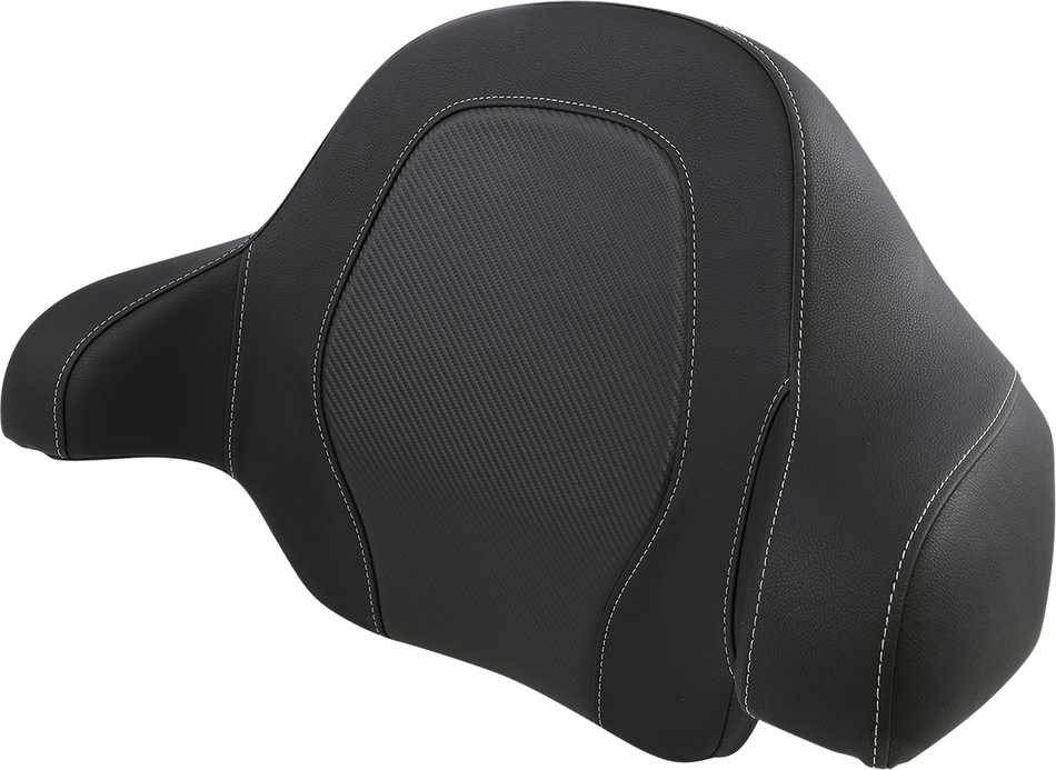 SADDLEMEN Tour-Pak Backrest Pad - RoadSofa - Black - Carbon Fiber - FL '14-'23 814-07-TPACK-CF