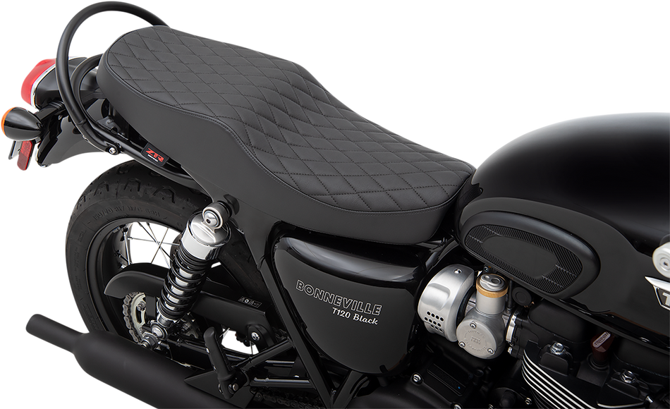 Z1R Retro Seat - Diamond - Vinyl - Black Bonneville/Street Scrambler /Twin  2016-2019  0810-2217