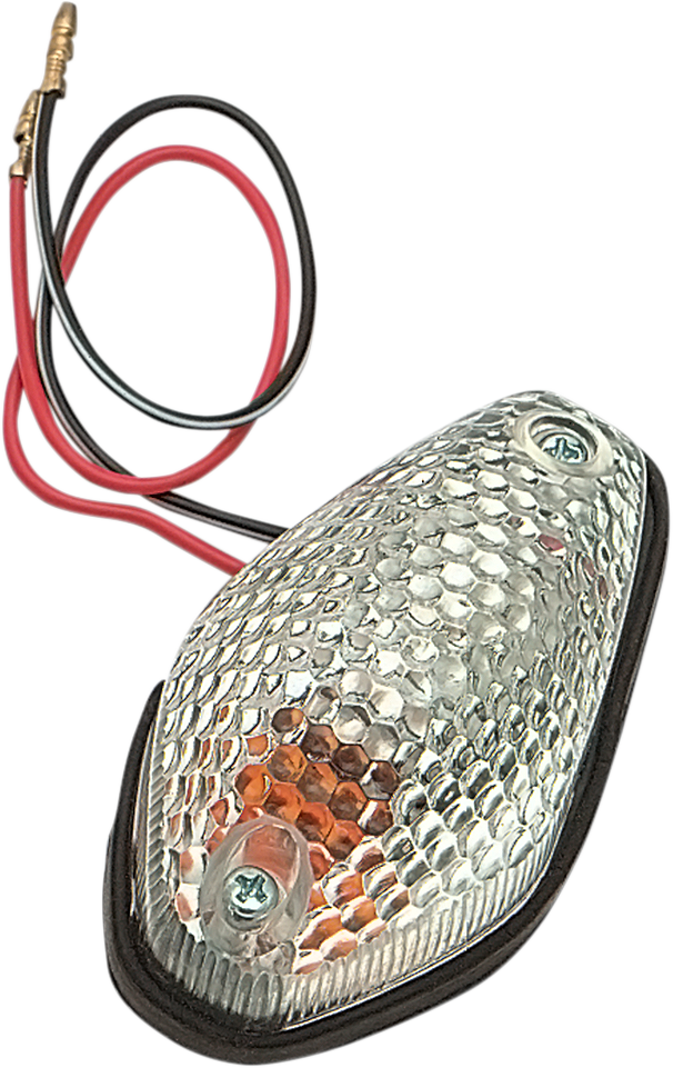 K&S TECHNOLOGIES Teardrop Marker Light - Clear 25-8061