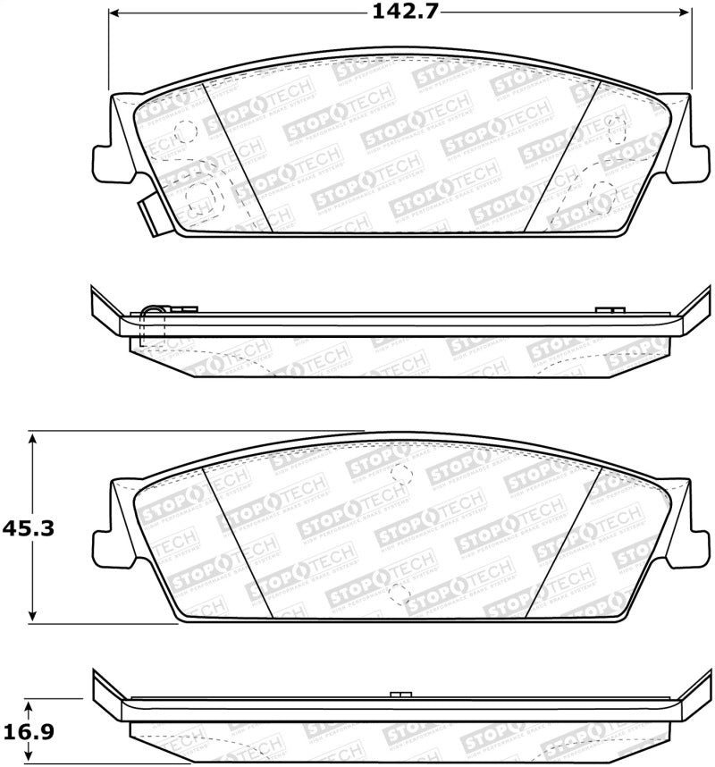 StopTech Street Brake Pads 308.1194