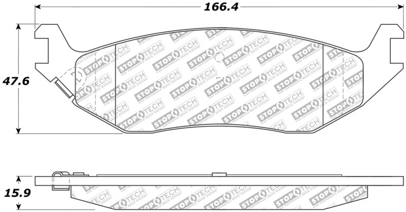 StopTech Street Select Brake Pads - Front 305.0898