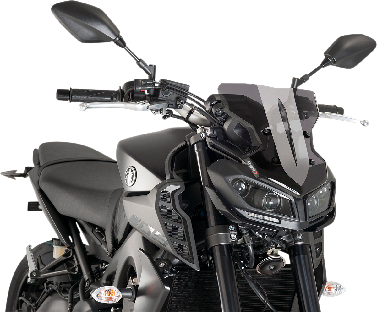 Cúpula PUIG HI-TECH PARTS Nueva Generación - Ahumado Oscuro - MT09 9376F 