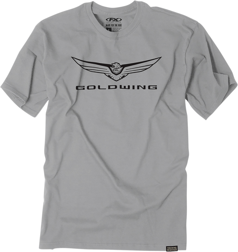 FACTORY EFFEX Goldwing Icon T-Shirt - Gray - Medium 25-87802