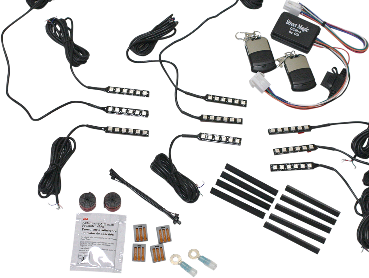 CUSTOM DYNAMICS Kit de luces Magical Wizard - Bicicleta deportiva TMWK3 