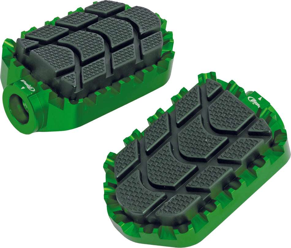 PUIG Footpegs Enduro Green 7587V