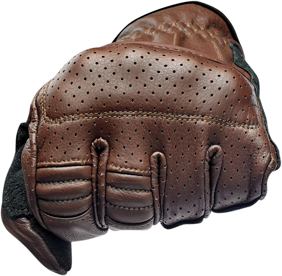 BILTWELL Borrego Gloves - Chocolate/Black - Small 1506-0201-302