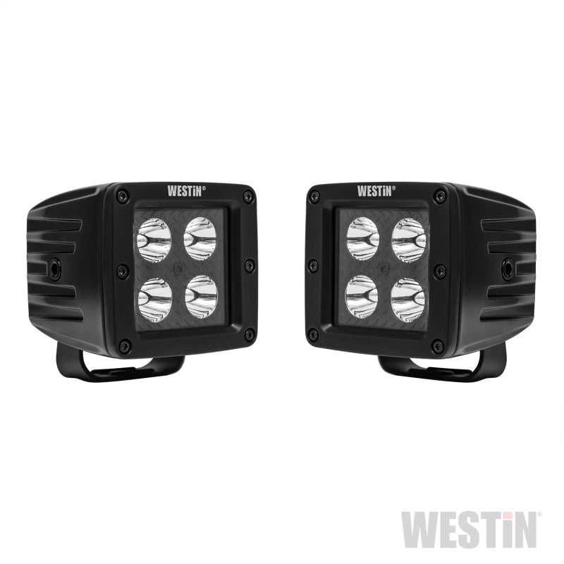 Westin LED Auxiliary Light 3.2in x 3.0in Spot w/5W Cree - Black 09-12205A-PR