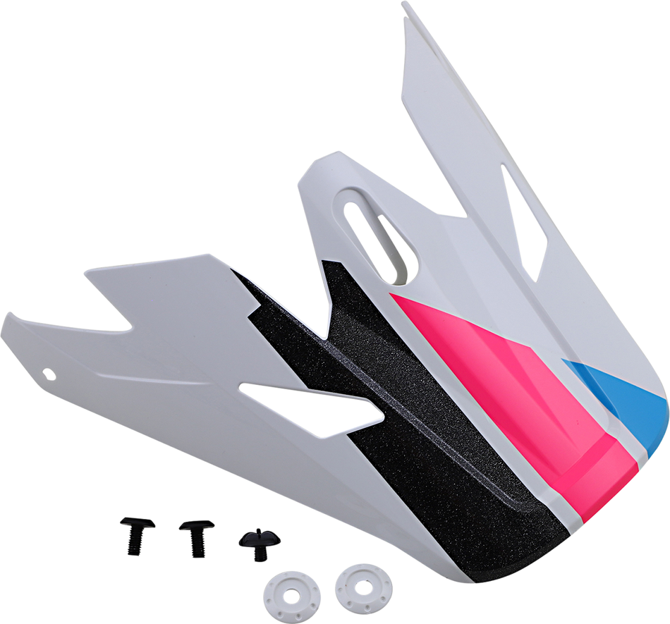 Z1R Rise Visor - Evac - Gloss White/Pink/Blue 0132-1393