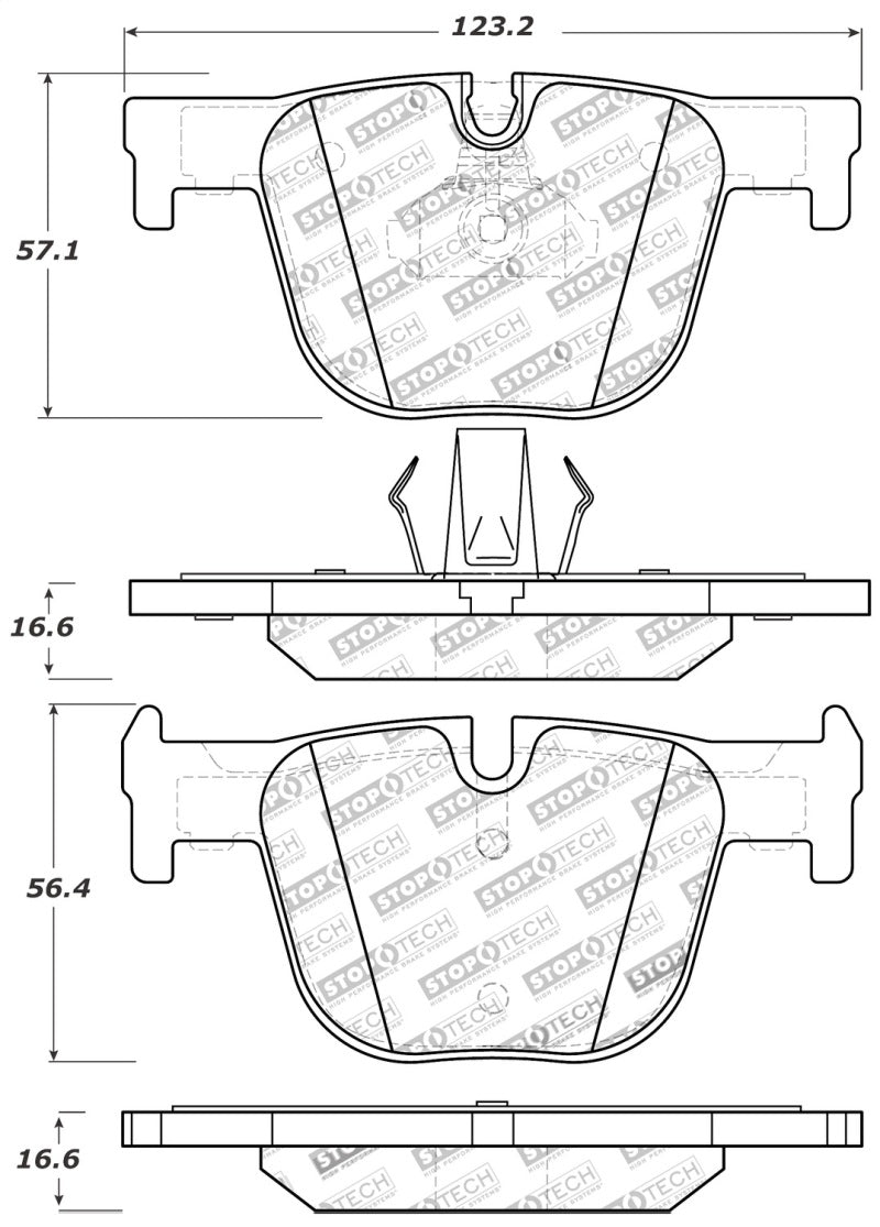 StopTech Performance Brake Pads 309.161