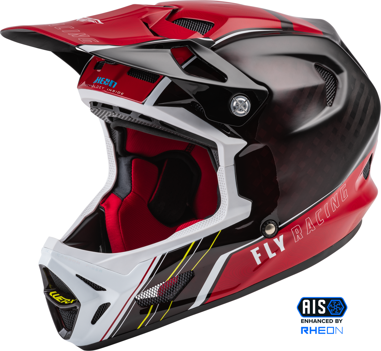 FLY RACING Youth Werx-R Carbon Helmet Red Carbon Yl 73-9226YL