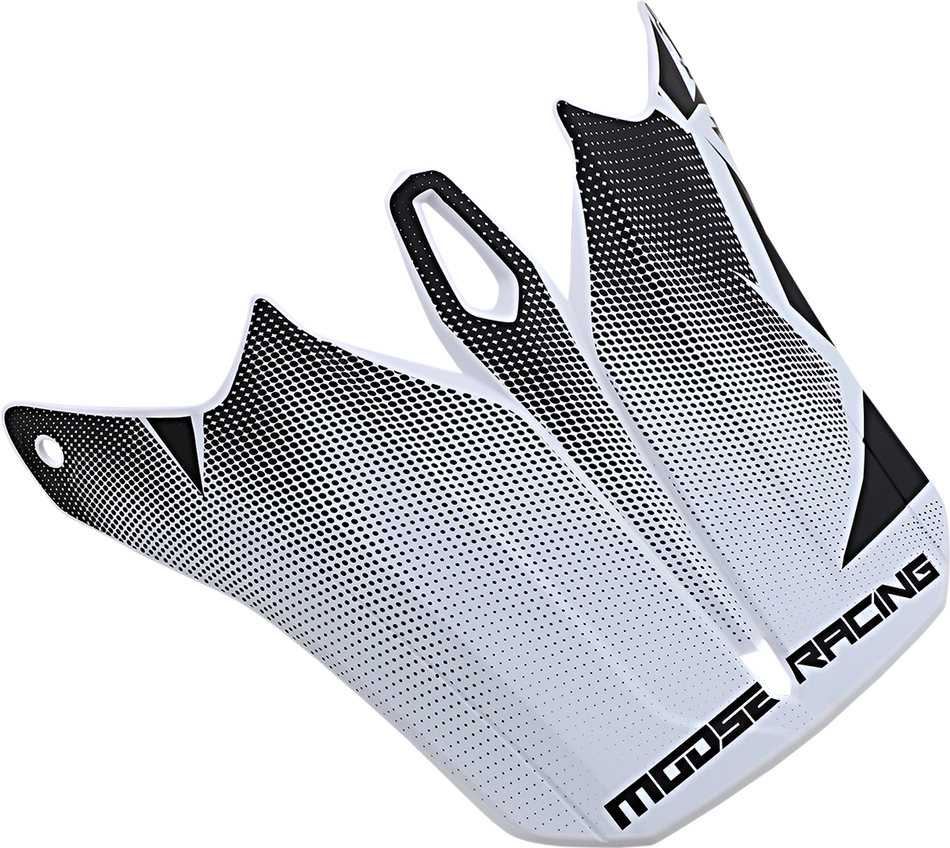 MOOSE RACING F.I. Agroid Visor Kit - White/Black 0132-1413