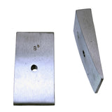 Omix 8 Degree Rear Leaf Spring Shims 2.5 Inch Wide 18206.02