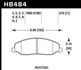 Hawk 05-10 Ford Mustang GT & V6 / 07-08 Shelby GT HP+ Street Front Brake Pads KHB484N.670