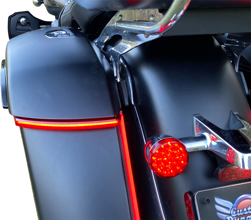 CUSTOM DYNAMICS Saddlebag Lights - Red CD-INDBAG-INT-R