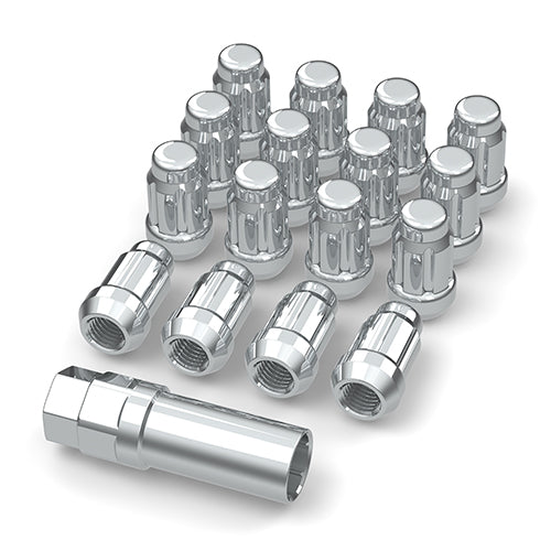 Bullite Wheels & Accessories Lug Nut Set Chrome With Key & Valve Stem 10x1.25 (16pcs) 286212
