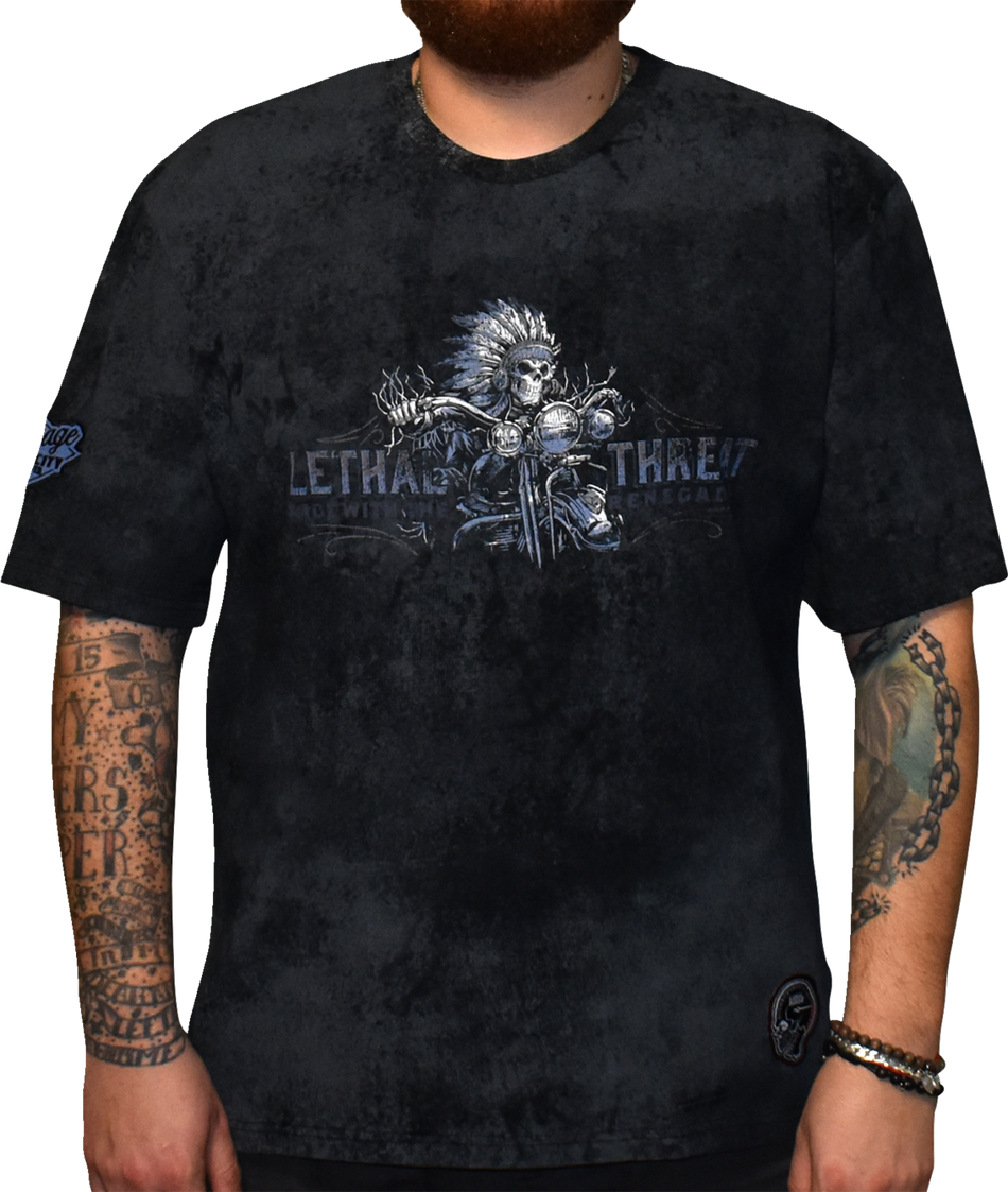 LETHAL THREAT Vintage Velocity Run with the Renegades T-Shirt - Black - 2XL VV40176XXL