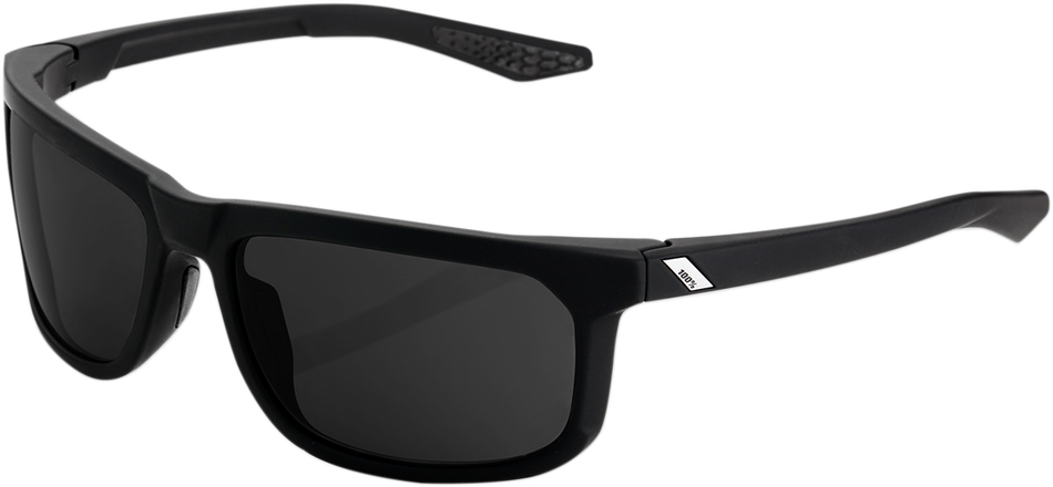 100% Hakan Sunglasses - Black - Gray PeakPolar 61036-100-47