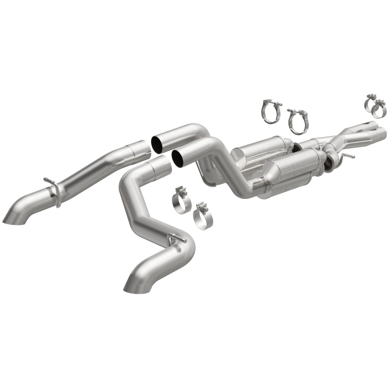 MagnaFlow Cat-Back 2021 Jeep Wrangler 6.4L Rock Crawler Series Dual Exit Stainless Exhaust 19582