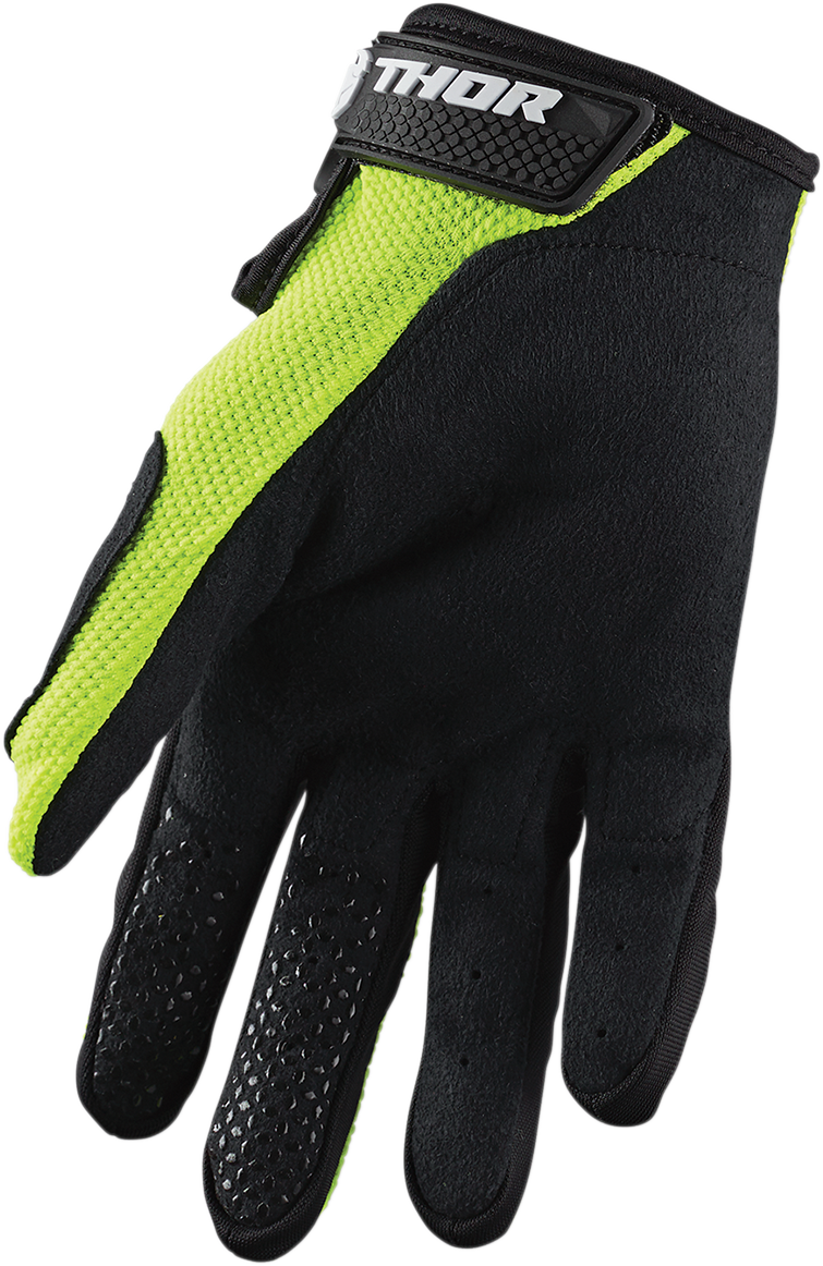 THOR Youth Sector Handschuhe - Acid/Schwarz - Klein 3332-1533 