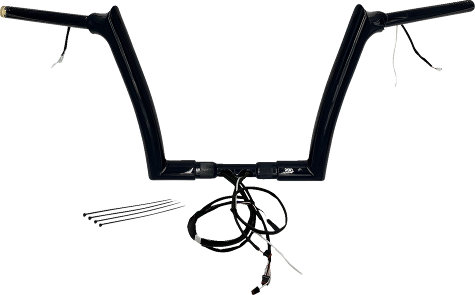 FAT BAGGERS INC. Handlebar Kit - Pointed Top - 12" - Black 812912-B