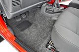 BedRug 97-06 Jeep TJ Front 3pc Floor Kit (w/o Center Console) - Incl Heat Shields (S/O Only) BRTJ97FNC