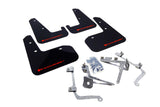 Rally Armor 11+ STI/WRX Sedan Only UR Black Mud Flap w/ Red Logo MF19-UR-BLK/RD