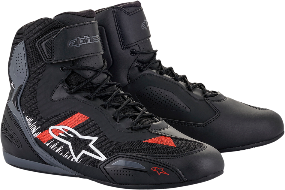 ALPINESTARS Faster-3 Rideknit® Shoes - Black/Gray/Red - US 12.5 25103191165125