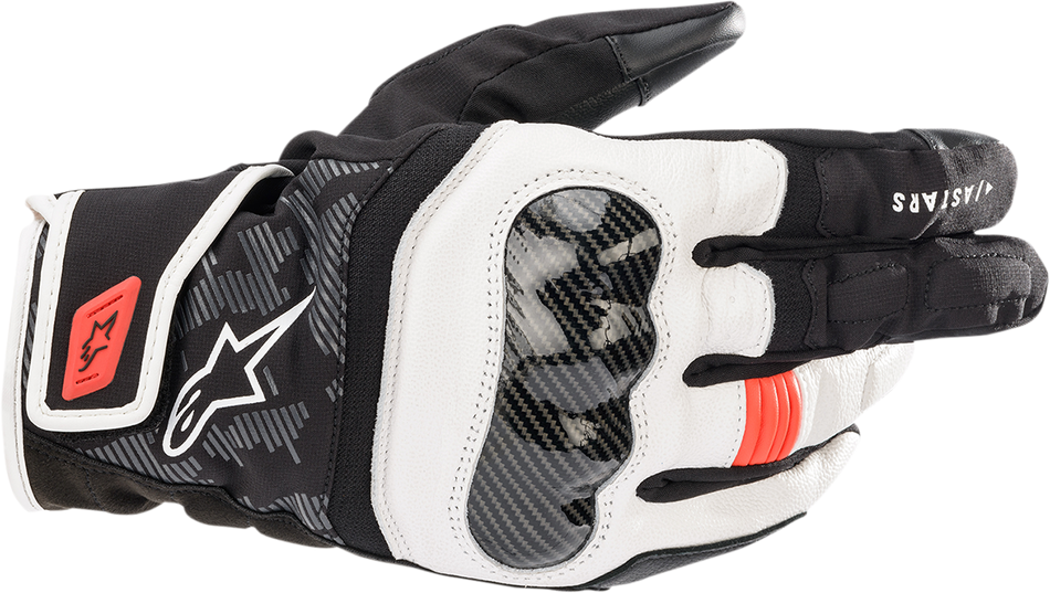 ALPINESTARS SMX Z Drystar ® Handschuhe - Schwarz/Weiß/Fluo Rot - Large 3527421-1231-L