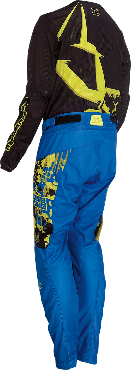 MOOSE RACING Youth Agroid Mesh Jersey - Black/Blue/Hi-Vis - XS 2912-2164