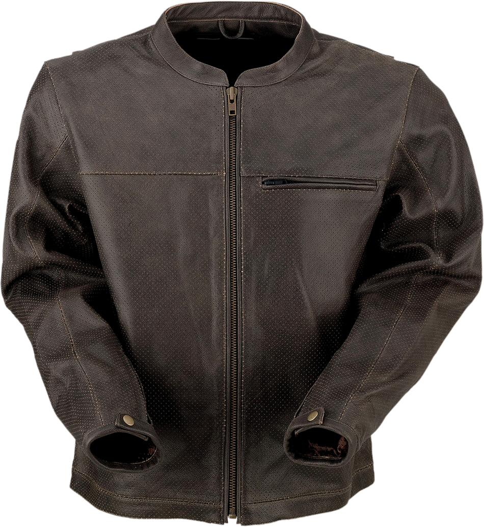 Chaqueta de cuero perforada Z1R Munition - Marrón - XL 2810-3807 