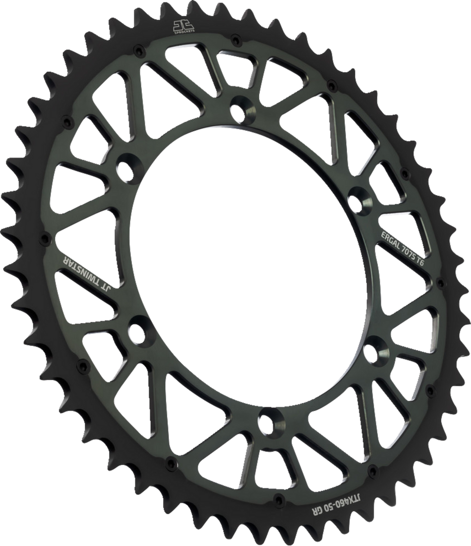 JT SPROCKETS Steel Rear Sprocket - Graphite - 50 Tooth JTX460.50GR