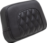 MUSTANG Squareback Sissy Bar Pad - Black - Diamond Stitch - Chief '22-'23 88206