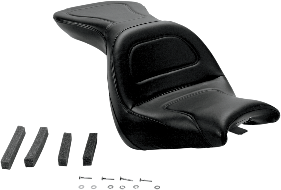 SADDLEMEN Seat - Explorer - without Backrest - Stitched - Black - VT1300R/S H03-10-029