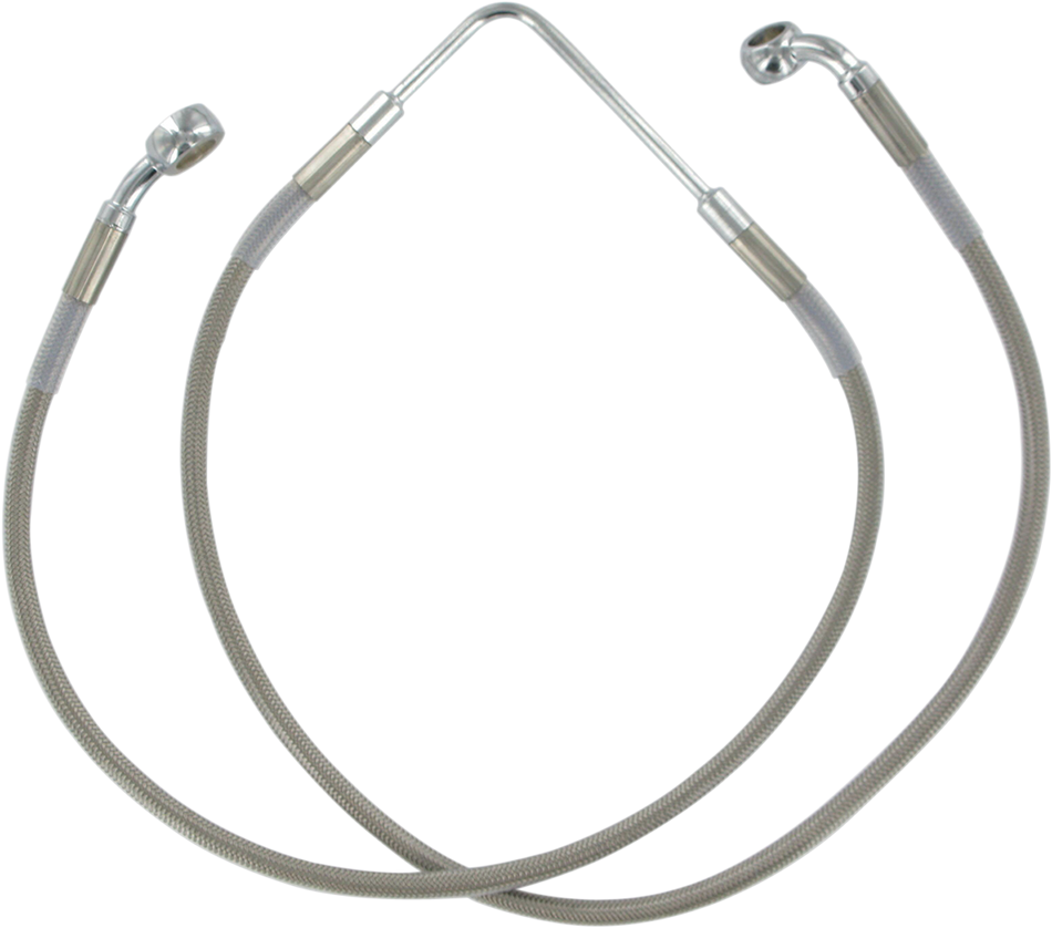 DRAG SPECIALTIES Brake Line - Front (Upper) - Stainless Steel 660328