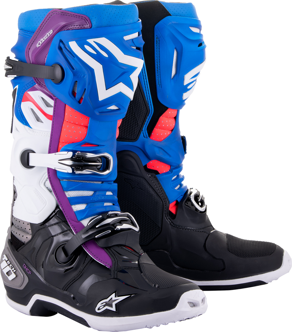 Botas superventiladas ALPINESTARS Tech 10 - Azul/Negro/Blanco - US 9 2010520-1792-9 