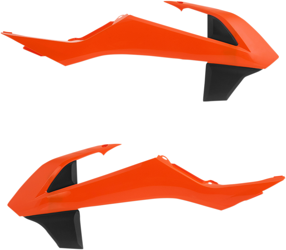 ACERBIS Radiator Shrouds - '16 Orange/Black 2449705226