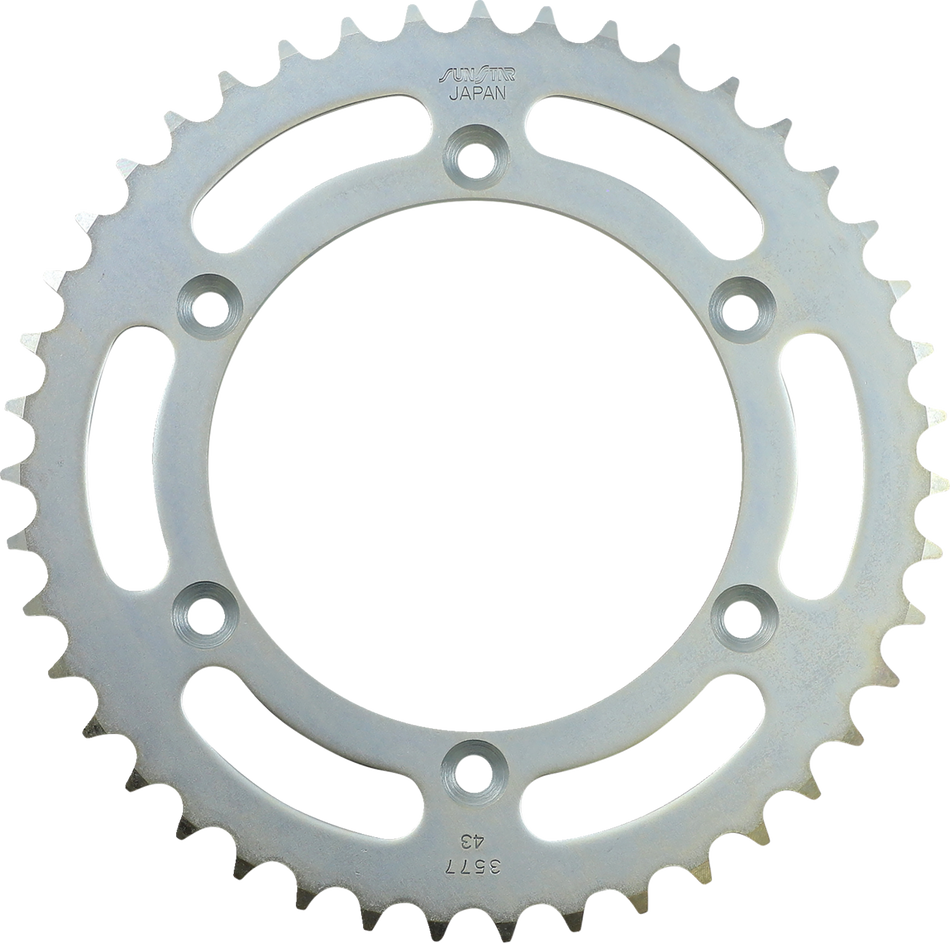 SUNSTAR SPROCKETS Rear Sprocket - 43 Tooth - Suzuki 2-357743