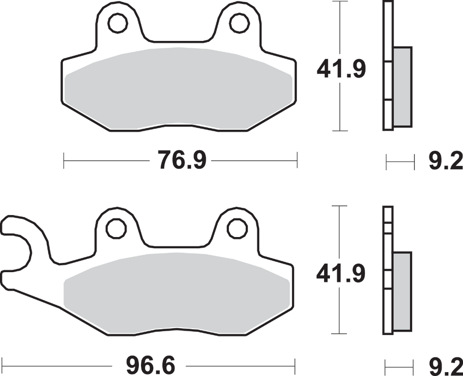 SBS HF Brake Pads - Honda 713HF